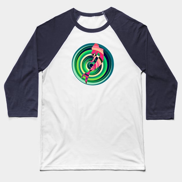 Mermaid Maze Baseball T-Shirt by TheDaintyTaurus